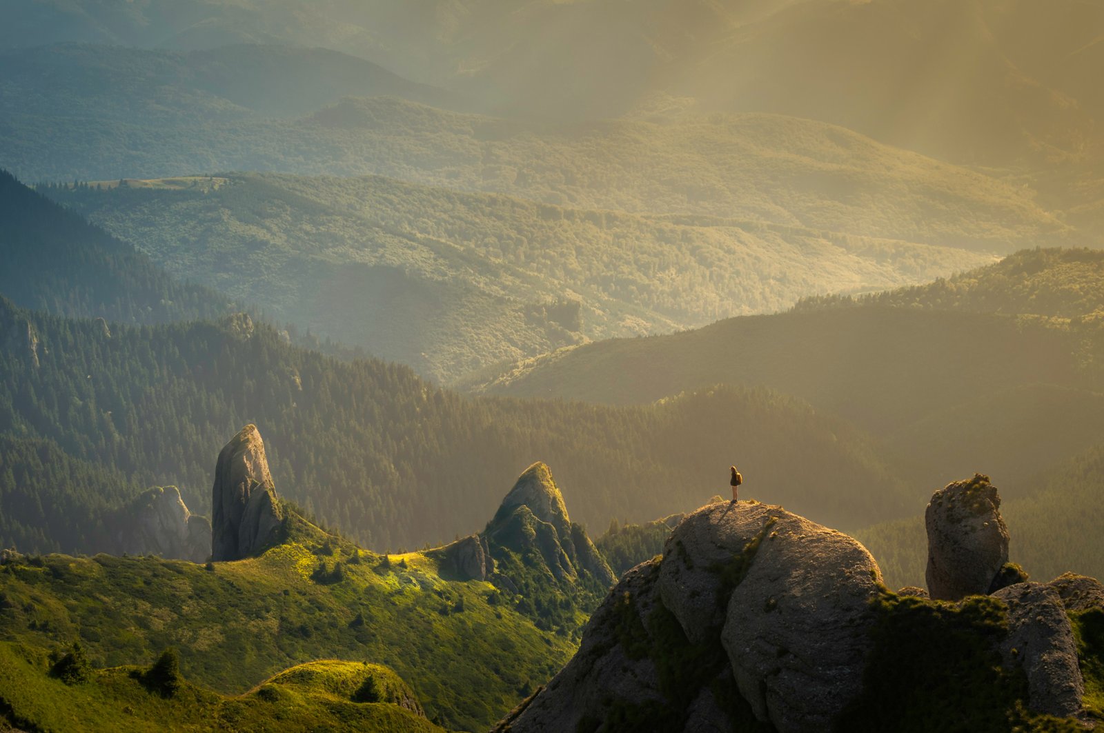 Travellers exploring a beautiful destination